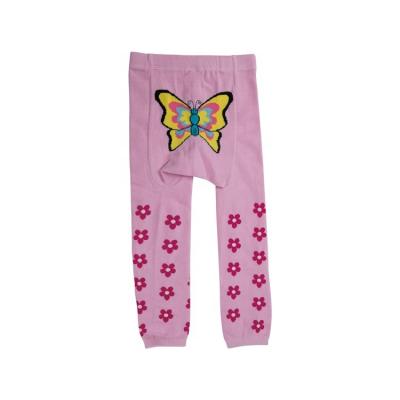 China Hot Pink Printed Baby Girls Leggings 2-3 Years Kids Combed Cotton Children Soft Tights for sale