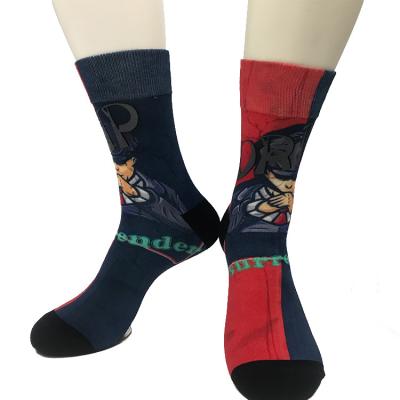 China Casual 100% Cotton Sublimation Socks with Custom Design and 7 Days Sample Order Support for sale