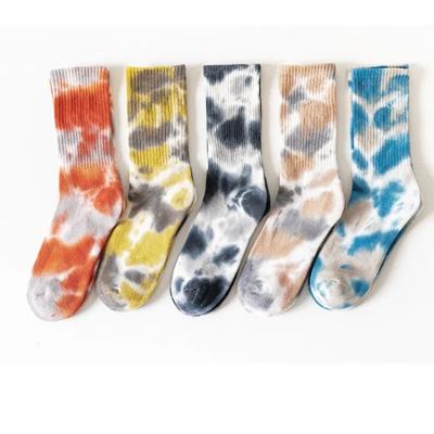 China Regular Style Tie Dye Cotton Athletic Compression Socks for Active Lifestyle for sale