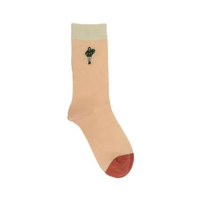 China Custom Print Anti-slip Women's Cotton Socks for Breathable Comfort and Multi Color for sale