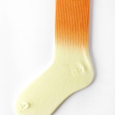 China 22% Polyester Fabric Sport Socks for Man and Woman Loose Slouch Tie Dye Mid Calf Socks for sale