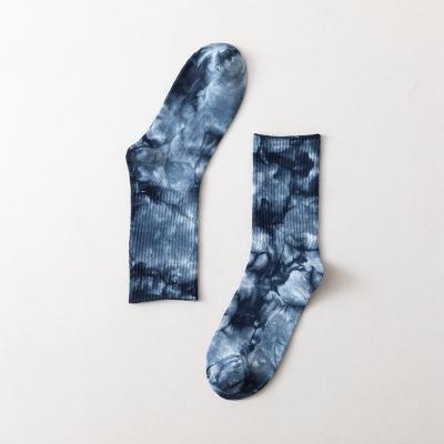 China 2000 Pairs of Unisex Tie Dye Socks Cotton Polyester Spandex Size 39-42 EU Direct Supply for sale