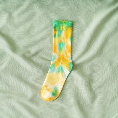 China Customized Tie Dye Socks for Sports 39-42 EU Size UNISEX Cotton Polyester Spandex for sale