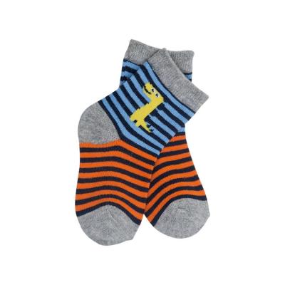 China Newborn Boy Socks Standard Thickness Blue Knitted Long Breathable Cotton Cute Pattern for sale