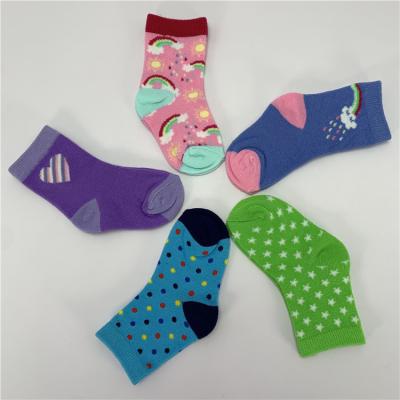 China Breathable and Casual Winter Custom Combed Cotton Children Cute Socks with Guaranteed for sale