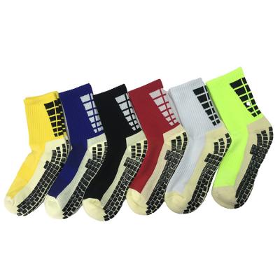 China Breathable Print Pattern Football Anti Slip Socks for Sustainable LZ-21-antilsip 01 for sale