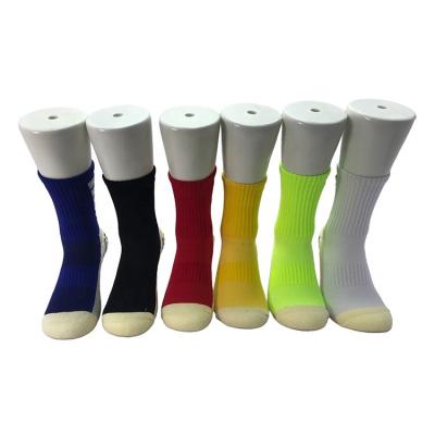 China Sportliche Custom Logo Dicke Sport Kompression Athletic Anti-Slip Grip Fußball Sport Grip Socken für Männer zu verkaufen