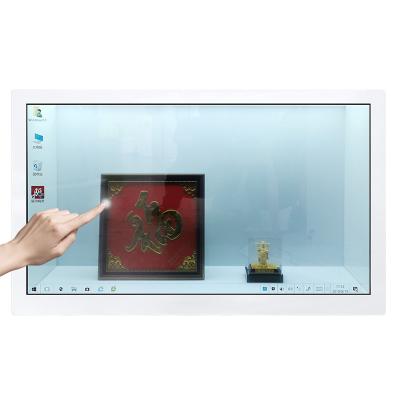 China 43 Inch Indoor Transparent Lcd Display Showcase , Transparent Touch Screen Lcd Display for sale