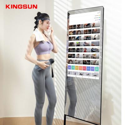 China 3mm Tempered Glass+AL+Cold Rolled Steel 43 Inch Creative Design Multifunctional Led Magic Mirror Graduation Photo View Advertising Commemorative Signage for sale