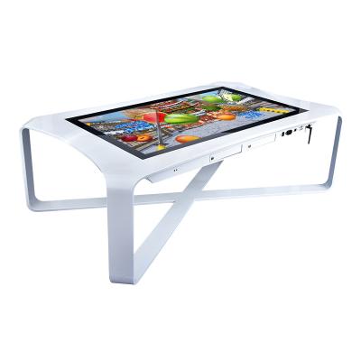 China 43 inch indoor windows or android smart interactive multi game table FHD touch screen waterproof coffee table for kids for sale