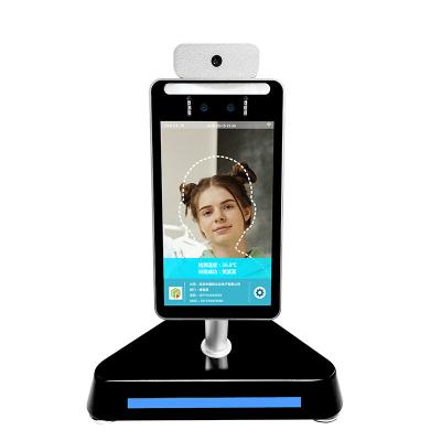 China Temperature Measurement 8 Inch Camera Temperature Screening Kiosk Body Temperature Detection Thermal Sensor with Face Recognition for sale