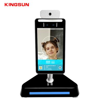 China Industrial Temperature Measuring 2020 New Arrival Non Contact Human Body Body Temperature Detection 8 Inch Face Recognition Thermal Camera for sale