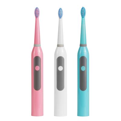 China IPX7 Private Label Battery Operated Waterproof Toothbrush OEM PT3 Electric Sonic Toothbrush Food Grade for sale