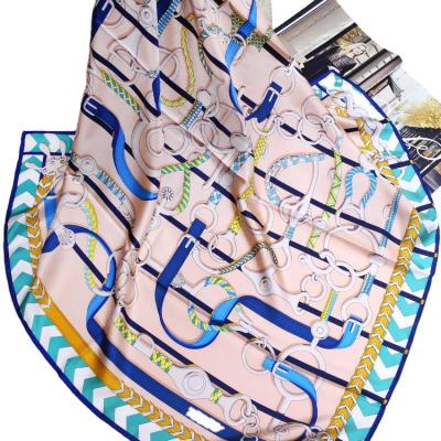 China Hot Selling Square Tudung Twill 100% Pure Silk Scarf For Fashionable Girls for sale