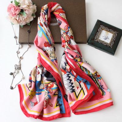 China Square boutique hand-rolled blackberry 100 twill lady fashion large silk shawl scarf for sale