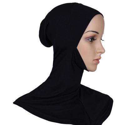 China Wholesale Tube Skinny Muslim Hijab Pattern Image Women Solid Color Inner Hats for sale