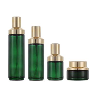 China High End PERSONAL CARE Quality Glass Pump Bottle 120ml Cosmetic Glass Bottle for sale