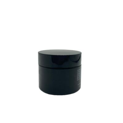 China New PERSONAL CARE jar 15ml 50ml purple glass material black glass cosmetic jar for sale