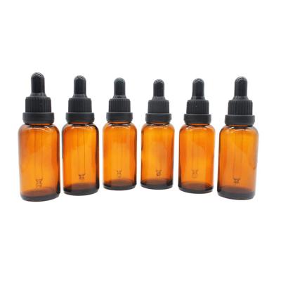 China Essential Oil / Perfume Essential Oil Glass Bottle 30ml 50ml Amber Glass Dropper Bottle for sale