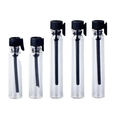 China Personal Care 2ml 3ml 5ml Hot Sale Perfume Sample Vials With Black Plug for sale