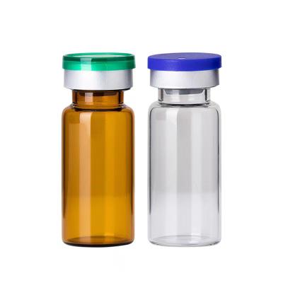 China Hot Sale Personal Care Glass Vial Mini 2ml 3ml 5ml 7ml Clear Glass Vial For Injection With Cap for sale