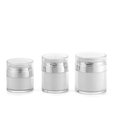 China Hot Sale 50g High Quality Acrylic Skin Care Cream Jar With Airless Pump for sale