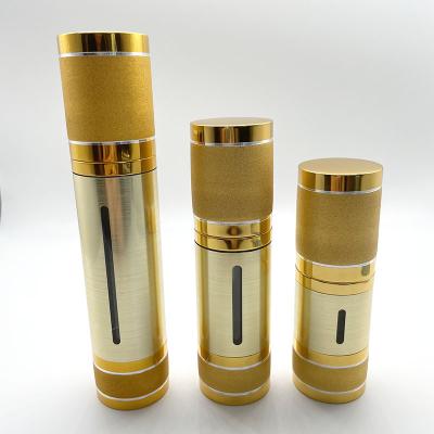 China New Type Cosmetic Airless Gold Spray Airless Bottle 10ml Cosmetic Bottle Skin Care Bottle for sale