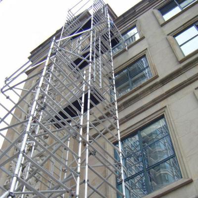 China Easy Installation Dragon Hot Sale 20m High Aluminum Scaffolding Tower With Stairs For Construction for sale