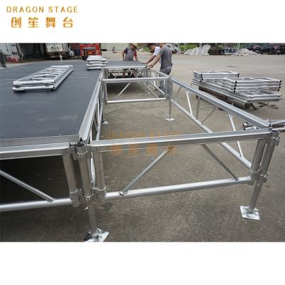 China Dragon Outdoor Concert Stage 7.32x6.1m Stage Size Aluminum Stage Platform for sale