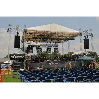 China Heavy Duty Dragon Tent Roof Truss with Concert Stage Flooring for Outdoor Events Hanging Speakers for sale