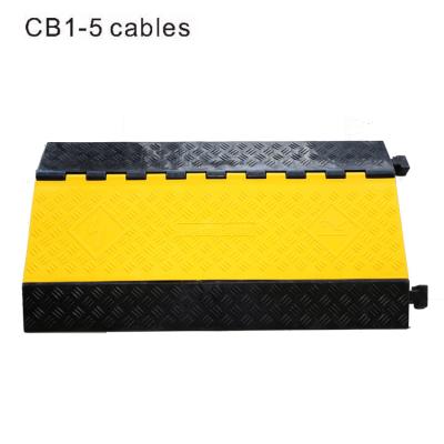 China 2 Channel Durable Rubber Truck Cable Ramp Rubber Ramp for sale