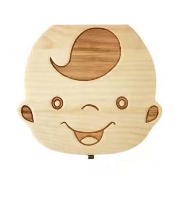 China China Customized Storage Baby Milk Teeth Box Wooden Tooth Box for sale