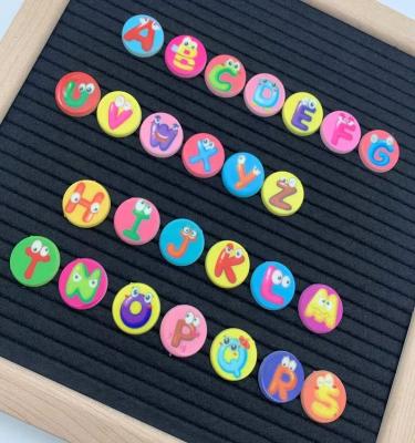 China English alphabet felt board felt message board letter board felt plastic letters face letters custom smiley cartoon emojis for sale