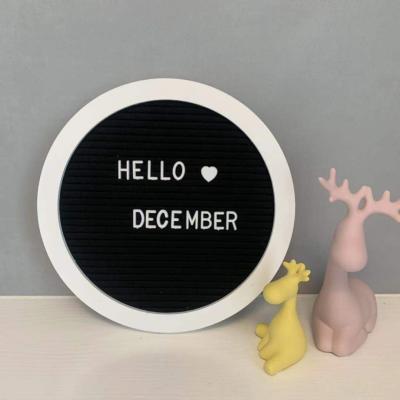 China China Round Shape Painted Felt Letter Board Advertising Board Changeable Letter Board For Dec. for sale