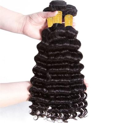 China Wholesale Deep Wave Class Indian Remy Human Hair Deep Wave Hair Top Bundles for sale