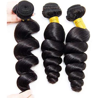 China Deep Wave Peruvian Loose Wave Hair Weave Bundles Vendors With Curly Hair Bundles With Closure for sale