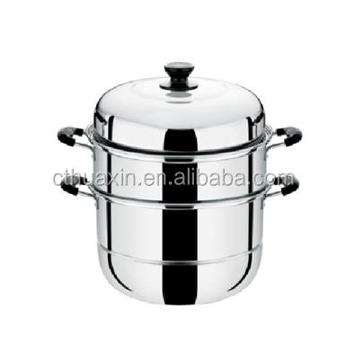 China Sustainable 2 Tier Stainless Steel Food Steamer for sale