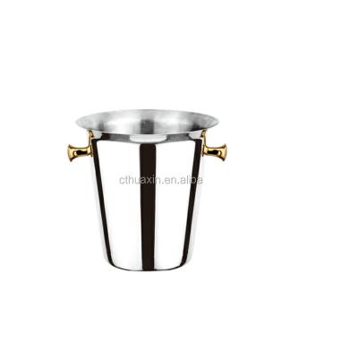 China Sustainable stainless steel champagne bucket for sale