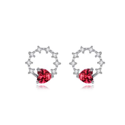 China TRENDY Dropshipping Fashion Korean Jewelry 925 Sterling Silver Small Stud Earring Rhinestone Earrings Wholesale for sale