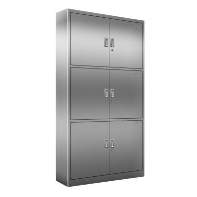 China (Size) three section adjustable filing cabinet, opposite door, 6 door storage cabinet for sale