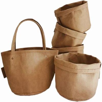 China Environmental Protection Brown Kraft Paper Bags Recyclable Waterproof Packaging for sale