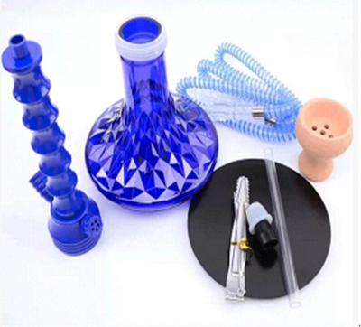 China Wholesale Good Retail Prices Color Hookah Handmade Ceramic Smoking Glass Set for sale