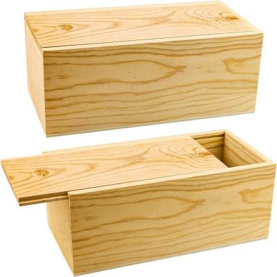 China Custom Made Wooden Music Box Jewelry Box Pine Wood Gift Box Europe for sale