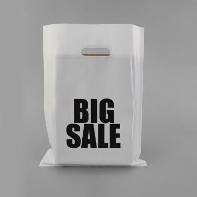 China Recyclable high qualitywholesale custom cheaperdie cut bagdie cut bagshandle plastic bag plastic die cut bag for sale