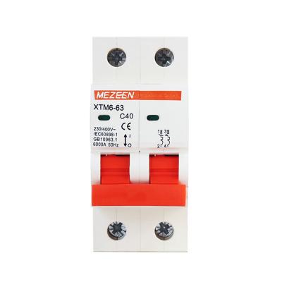 China High Quality MCB 1P 2P 3P 4P 6A 16A 20A 40A 63A Mini AC 230V 400V Copper Electrical Circuit Breaker for sale