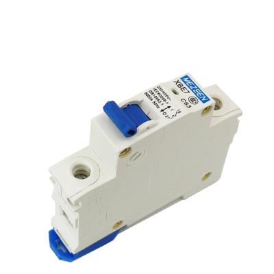 China SP mcb 1p 50/60hz 220v Single Phase Mini Circuit Breaker XBE7 Series Copper Breaker MCB for sale