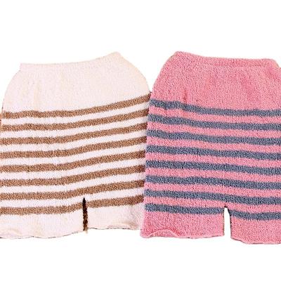 China Breathable Plush Knitted Chunky Stretch Chenille Striped Shorts/Winter Thermal Pajama Bottoms For Ladies Home Gaiters for sale