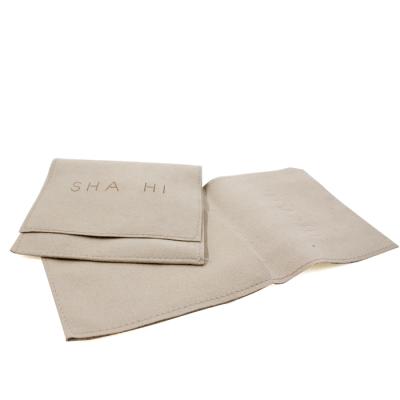 China Newest Size Envelope Flip Bag Microfiber Suede Jewelry Large Pouch Custom Made With Your Logo for sale