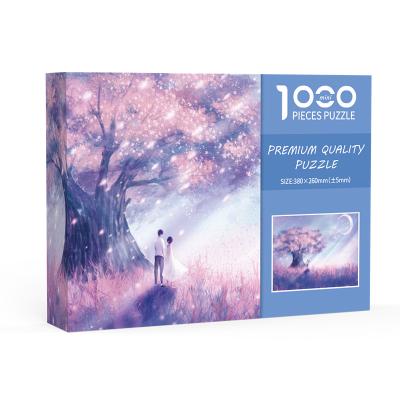 China Wholesale custom paper puzzle recycled material 500 1000 10000 pieces sublimation puzzles white paper board puzzle for sale