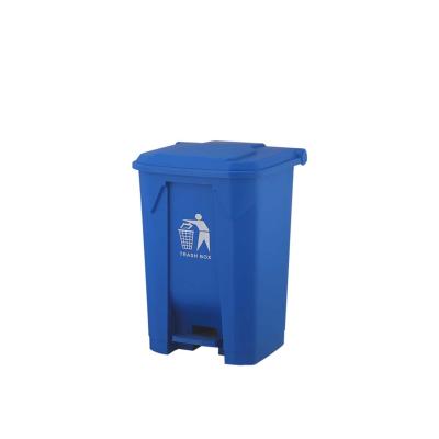 China Waste Bin 30L Sustainable Commercial Kitchen Dust Pedal Pollution-Proof Plastic Trash Bin With Lid Trash Can for sale